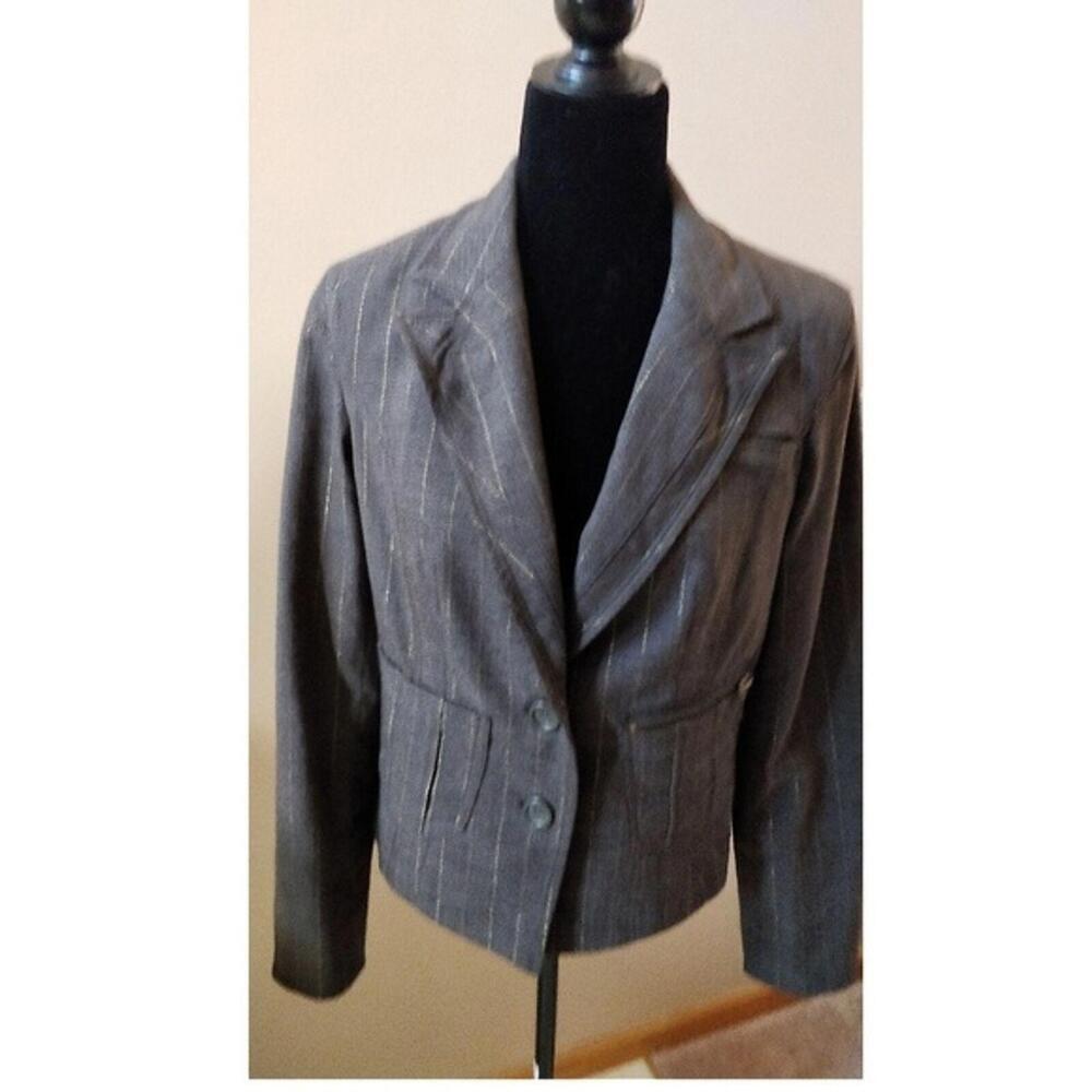 LKNW DKNY Jeans Blazer JACKET grayish brown Unique M